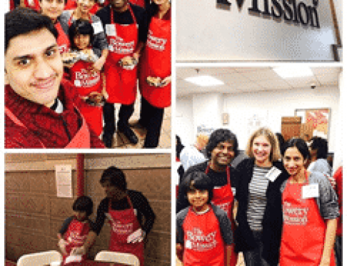 Dr. Arvind Philomin of Esthetix Dental Spa and His Family Served Thanksgiving Dinners at the Bowery Mission
