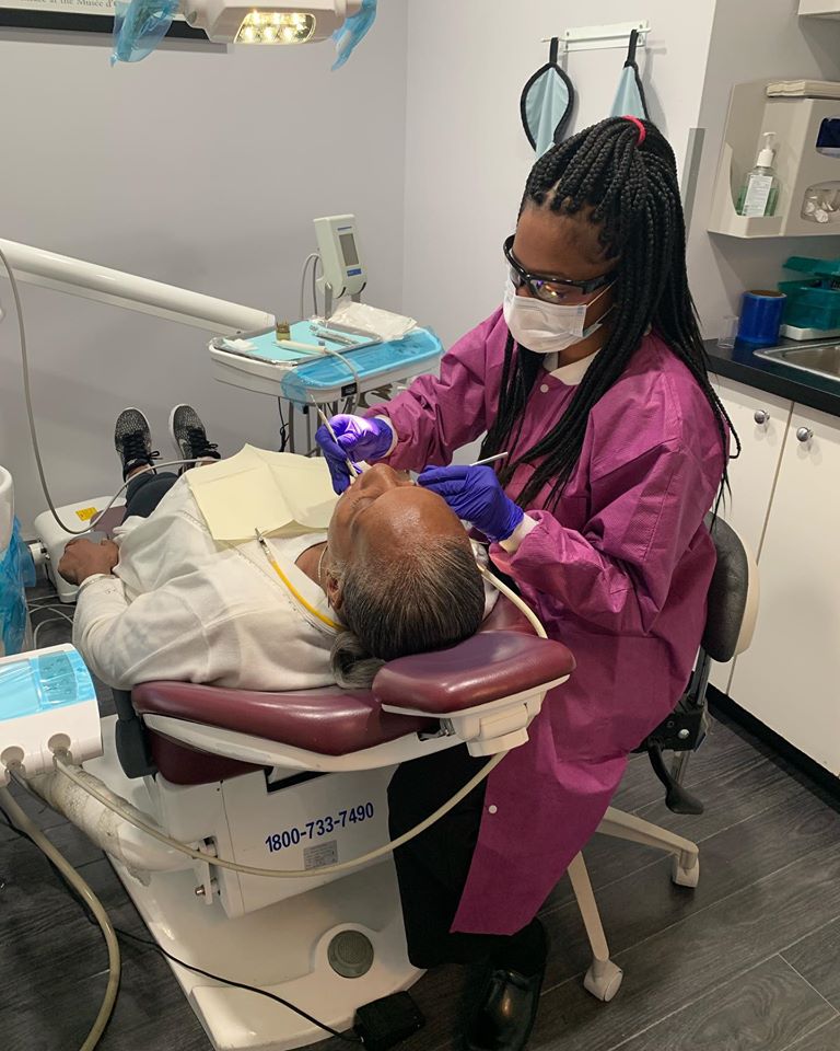 Esthetix Dental Spa with a patient