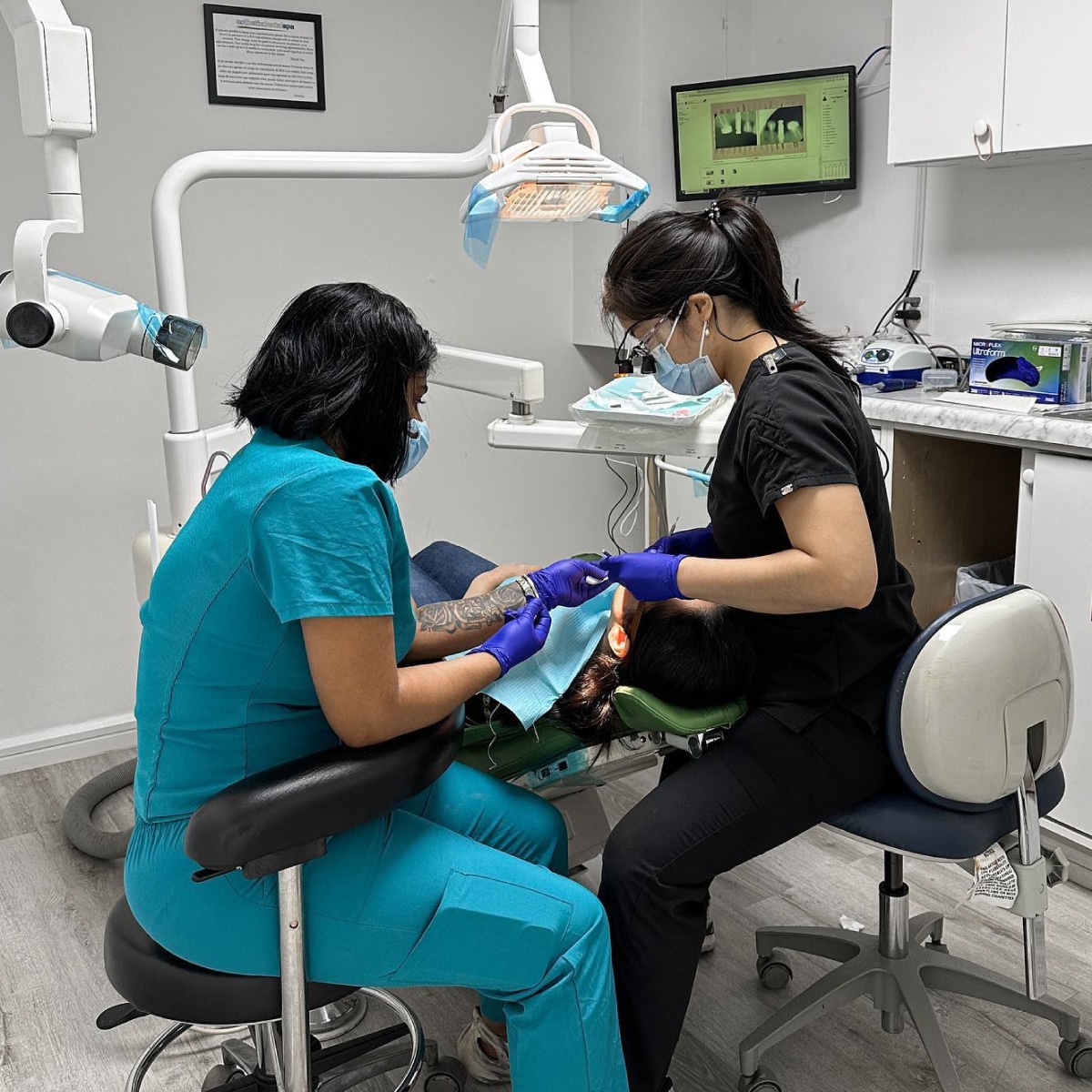 Dental treatment at Esthetix Dental Spa